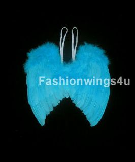 Babies Children BLUE birds macaw fairy angel costume feather wings Rio 
