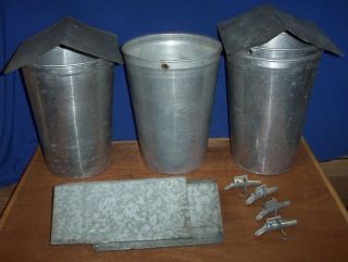 10 MAPLE SYRUP Aluminum Sap Buckets + Lids COVERS + TAPS Spiles Spouts