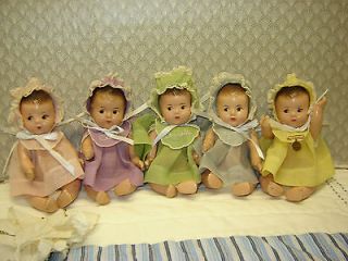 Early Madame Alexander Dionne Quintuplets ca. 1930s