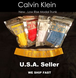 Calvin Klein MENS underwear NEW SEXY Micro Low Rise Trunk Modal