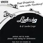 Ludwig 6.5 X 2 Chrome logo sticker decal 4 bass drum
