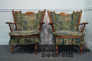 TELL CITY Rock Maple Wing Chair Rockers Rocking Chairs