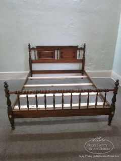 Ethan Allen Classic Manor Maple Queen size Bed with Rails