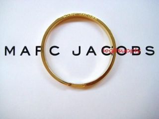 MARC JACOBS LTD Split Gold Ring Logo Bracelet Bangle Fashion Jewelry