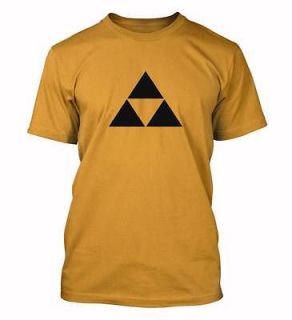 Zelda Triforce black triangle logo T shirt game xbox wii player shirts 