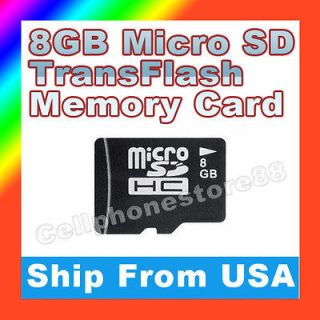   8GB microSD SD TransFlash TF memory card for Phone Camera MP3 USB19US