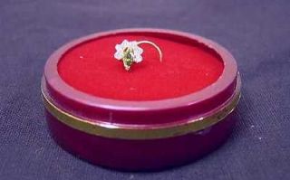   Pin Stud Ring Henna White Stone GIFT Jewellery Designs Shop #0AL5F