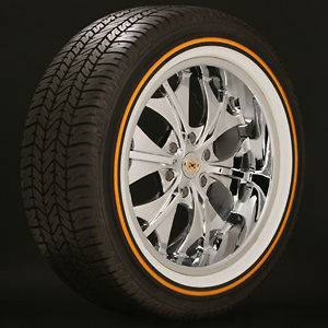 285/50R20 Vogue Tyre Whitewall W/Gold Tire