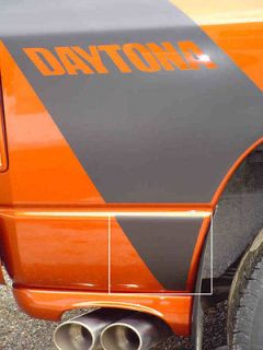 Stripe Extensions for Dodge Ram Daytona ! Matte Black