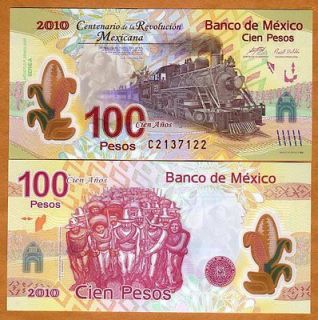 Mexico, 100 Pesos, 2007 (2010), Polymer P 128, UNC Commemorative 