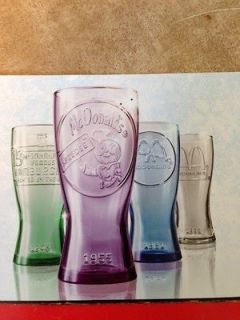 2012 Mcdonalds Glass Set Brand New, All 4 Glasses