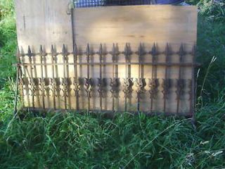 LARGE WROUGHT IRON FENCE SECTION   25 HIGH X 5 FT LONG