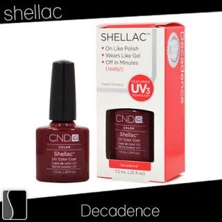 CND Shellac DECADENCE Gel UV Nail Polish 0.25 oz Manicure Soak Off 