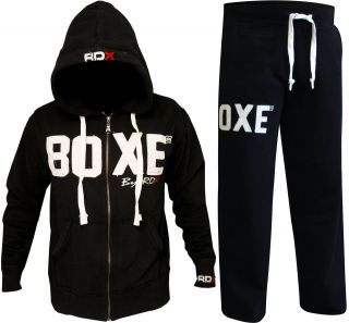   Full Tracksuit Hoodie Trouser MMA Gym Boxing Shorts Mens Joggers Pants