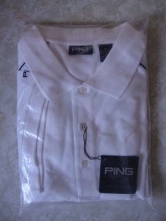 PING Polo Style Golf Shirt – Mens 3XL   White