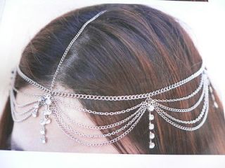 NEW WOMEN SILVER HEAD METAL CHAIN 2012 HAIR FASHION JEWELRY CIRCLET 