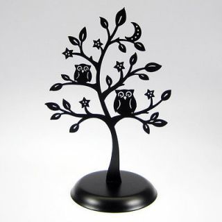   Tree Jewelry Stand Earring Holder Organizer Leaves silhouette METAL