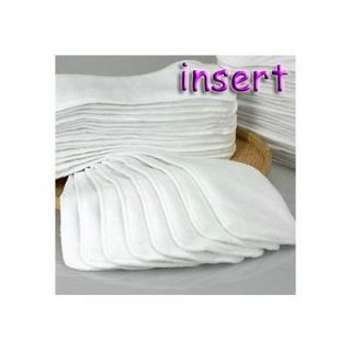   Washable Baby Cloth Diaper Nappy inserts 100% microfiber free shipping