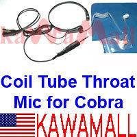 Throat mic 1pin for Cobra Microtalk GMRS FRS 2Way Radio