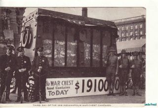 MILITARY 3rd Day of 1918 INDIANAPOLIS IN WAR CHEST CAMPAIGN 
