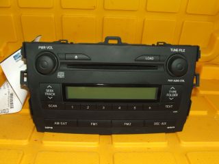 09 09 Toyota Corolla Radio CD Player  WMA 2009 #1846