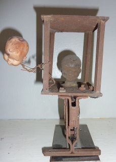 Vintage Industrial Copper Doll Head Mold Steampunk Industrial Decor