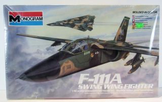 Model Kit F 11A Swing Wing Fighter Monogram 1981 Sealed