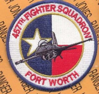 USAF 457th Fighter Squadron Texas pocket patch