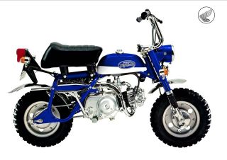   Poster Classic Z50A Z50 Mini Monkey Bike Suitable to Frame BLUE #2