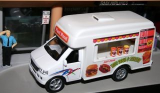 Fast Food Catering Truck Hot Dog Hamburger 1/43 Scale
