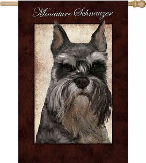 NEW* SCHNAUZER Full Size House Flag AWESOME DISCONTINUED