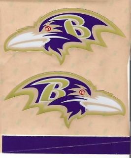 Baltimore Ravens FULL SIZE FOOTBALL HELMET DECALS w/stripe