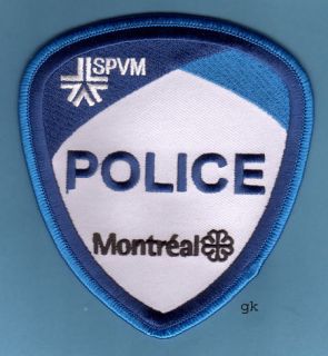 MONTREAL CANADA POLICE SHOULDER PATCH (Blue border).