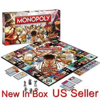 Monopoly Street Fighter Collectors Edition family board game New