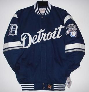 SIZE 3XL MLB DETROIT TIGERS COTTON TWILL EMBROIDERED JACKET JH DESIGN 