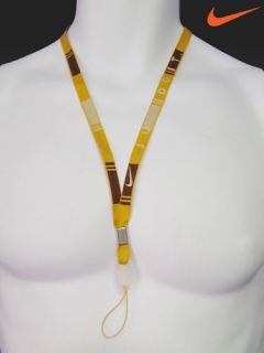 Nike Just Do It Mobile Cell Phone Lanyard Yellow