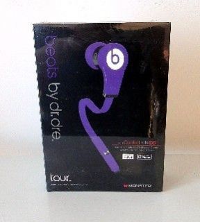 Control Talk Purple Monster Beats By Dr.Dre Tour Headset Earbuds 
