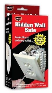 New secret safe~Hidden Wall Safe Hide Jewels Money Electrical Outlet 