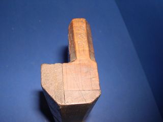 unusual wood molding moulding plane marked Small 9 3/4 long
