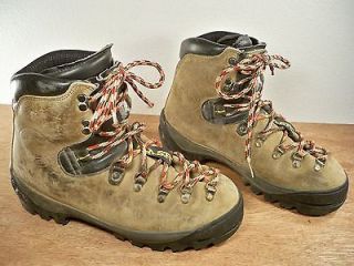 Vintage La Sportiva Mountaineering Hiking Leather Trail Camping Mens 
