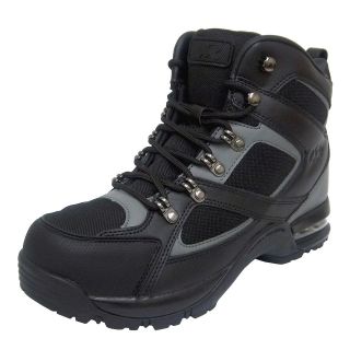 Mountain Gear SUPREME Mens Black Leather Comfort Lace Up Ankle Hiking 