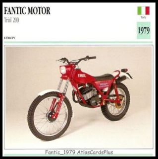 Bike Card 1979 Fantic Motor 200 Trials Type 350 (160cc)