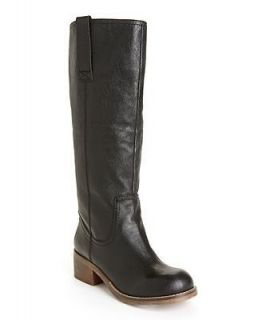 STEVE MADDEN FOREWAY $139 BLACK LEATHER TALL RIDING BOOT 6.5 NEW
