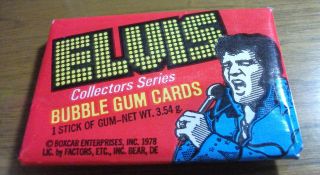   ELVIS PRESLEY 1978 BUBBLE GUM COLLECTORS SERIES WAX PACK TRADING CARDS