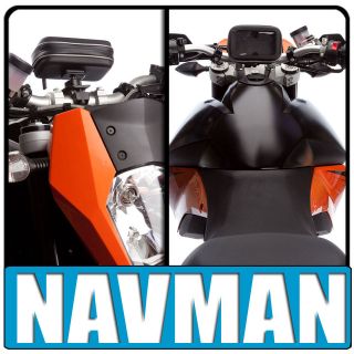   Pro Motorcycle Bike Mount + Waterproof Case fits up to 5 Navman Mio