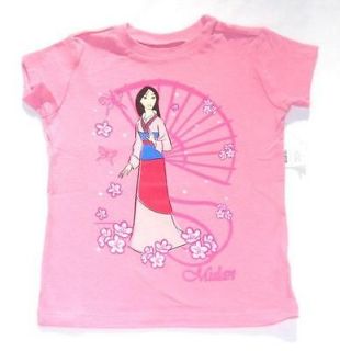 NWT Disney Store Pink Princess Mulan Shirt Girls Size Large 10/12
