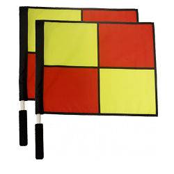 Sports Soccer Linesman Referee Neon Flag Set