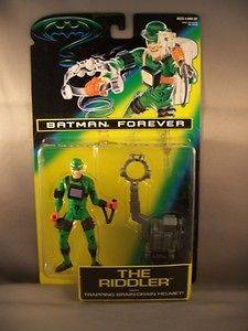 Riddler with Brain Drain Helmet Figure Batman Forever