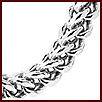   10K White Gold Mens Franco Curb Cuban Custom Chain Necklace 30 Inches