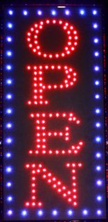   Super Bright Motion LED Neon Open Sign with Motion & ON/OFF Switch